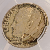 1964-D 10c Roosevelt Dime Large Peeling Lamination Obverse PCGS AU53 1964-D 10c Roosevelt Dime Large Peeling Lamination Obverse PCGS AU53
