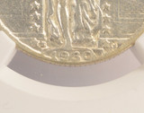 1930 25c Standing Quarter Retained Cud Obverse NGC VF35 1930 25c Standing Quarter Retained Cud Obverse NGC VF35