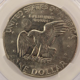 1974-D $1 Ike Dollar Double Curved Clipped CACG MS62 1974-D $1 Ike Dollar Double Curved Clipped CACG MS62