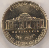 PCGS 5c Jefferson Nickel Indented by 10c Planchet MS62