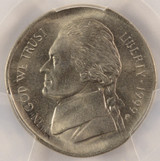 1999-P 5c Jefferson Nickel Broadstruck PCGS MS65