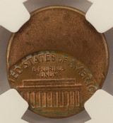 1990 1c Lincoln Cent Struck 40% Off-Center NGC MS64 RB