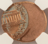 1984 1c Lincoln Cent Struck 40% Off-Center NGC MS65 Red 1984 1c Lincoln Cent Struck 40% Off-Center NGC MS65 Red