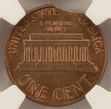 1964-D 1c Lincoln Cent Curved Clip at K-5 NGC MS63 RB 1964-D 1c Lincoln Cent Curved Clip at K-5 NGC MS63 RB