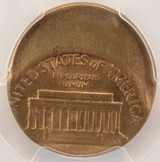 1980 1c Lincoln Cent Struck 40% Off-Center PCGS MS62 RB