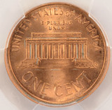 1999 1c Lincoln Cent Broadstruck PCGS MS65 Red