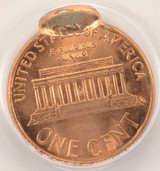 1996 1c Lincoln Cent Double-Struck, 2nd 90% Off-Center ANACS MS65 Red