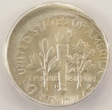 1964-D 10c Roosevelt Dime Struck 15% Off-Center ANACS MS63