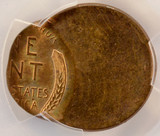 1957-D 1c Wheat Cent Struck 70% Off-Center PCGS MS63 RB