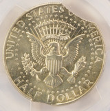 1964 50c Kennedy Half Double Curved Clipped PCGS MS64
