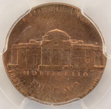 1975-D 5c Jefferson Nickel Struck on Cent Planchet PCGS MS63 Red