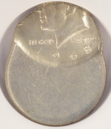 1968-D 50c Kennedy Half Struck 55% Off-Center NGC MS63