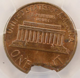 1974-D 1c Lincoln Cent 13% Ragged Clip PCGS MS63 BN