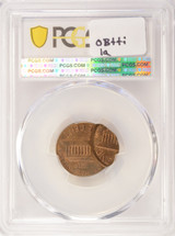 1974-D 1c Lincoln Cent Double-Struck, 2nd 60% O/C and DSBS PCGS MS64 RB