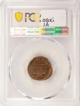 1974-D 1c Lincoln Cent 10% Brockage and Partial Collar PCGS MS63 RB