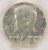 1964 50c Kennedy Half Clipped Planchet at K-3 PCGS MS64