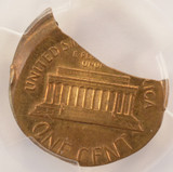 (1959-1968) 1c Lincoln Cent 15% Off-Center & 31% Clip PCGS MS