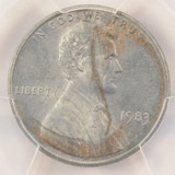 1983 1c Lincoln Cent 90% Unplated Planchet PCGS MS62