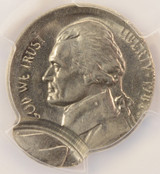 1984-P 5c Jefferson Nickel Double-Struck, Brodstruck, 2nd 90% O/C PCGS AU58