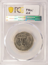1995-P 25c Washington Quarter Struck 12% Off-Center PCGS MS65