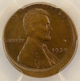 1939 1c Wheat Cent Struck 5% Off-Center PCGS MS64 BN