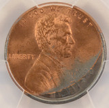 1990-D 1c Lincoln Cent Partial Plating PCGS MS64 Red