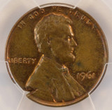 1961 1c Lincoln Cent 5% Ragged Clip PCGS MS62 Brown