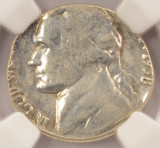 1958 5c Jefferson Nickel Struck on Dime Planchet 2.4g NGC AU58