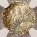1956 10c Roosevelt Dime Double-Struck, 2nd 60% Off-Center DSBS NGC MS65