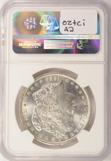1885-O $1 Morgan Dollar Struck Thru Reverse NGC MS64