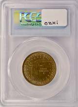 2001-P Sacagawea Dollar Experimental Rinse Anti-Tarnish Agent PCGS MS66