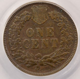 1893 1c Indian Cent Rotated Double-Struck In-Collar PCGS AU53