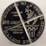 1996 $1 Olympic Torch Reverse Die Cap, COA, Bag