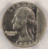 (2 Coin) 1971-D 25c Quarter Mated Pair Struck Thru Clad Layer PCGS AU58