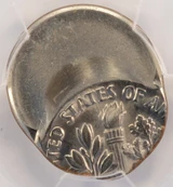 1984-D 10c Roosevelt Dime Struck 50% Off-Center PCGS MS62