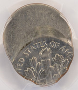 1981-D 10c Roosevelt Dime Struck 50% Off-Center PCGS MS61