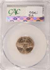 2018-D 5c Jefferson Nickel Improperly Annealed CACG MS61 6 FS