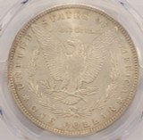 1896 $1 Morgan Dollar Partial Collar Strike PCGS MS63