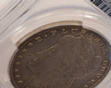 1896 $1 Morgan Dollar Partial Collar Strike PCGS MS63