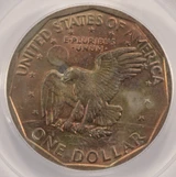 1979-S SBA Dollar Improperly Annealed Reverse PCGS MS64