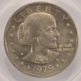 1979-S SBA Dollar Improperly Annealed Reverse PCGS MS64