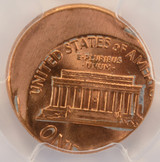 1990 1c Lincoln Cent Struck 25% Off-Center PCGS MS65 Red