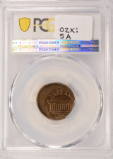 1969-D 1c Lincoln Cent Struck 25% Off-Center PCGS MS61 RB