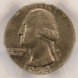 1954 25c Washington Quarter Struck on Nickel Planchet PCGS MS64