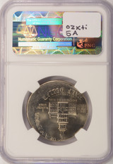 1976 50c Bicentennial Half Struck 15% Off-Center NGC MS64