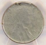 (1943-x) 1c Steel Cent Struck Through Capped Die PCGS AU58