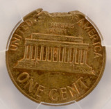 1965 1c Lincoln Cent Ragged Edge Clip 2.83g PCGS MS63 BN