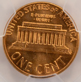 1975-D 1c Lincoln Cent Die Cap Strike PCGS MS63 Red