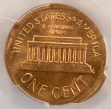 1964 1c Lincoln Cent Broadstruck & 7% Brockage PCGS MS61 Red