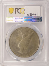 1924 $1 Peace Dollar Straight Clip at K-4 PCGS MS62